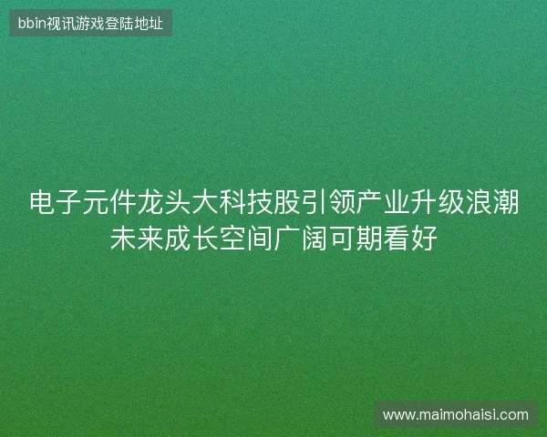 电子元件龙头大科技股引领产业升级浪潮未来成长空间广阔可期看好 电子元件龙头大科技股引领产业升级浪潮未来成长空间广阔可期看好
