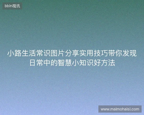 小路生活常识图片分享实用技巧带你发现日常中的智慧小知识好方法 小路生活常识图片分享实用技巧带你发现日常中的智慧小知识好方法